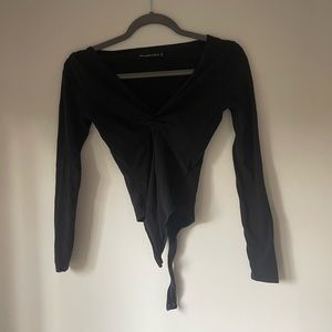 black abercrombie & fitch bodysuit